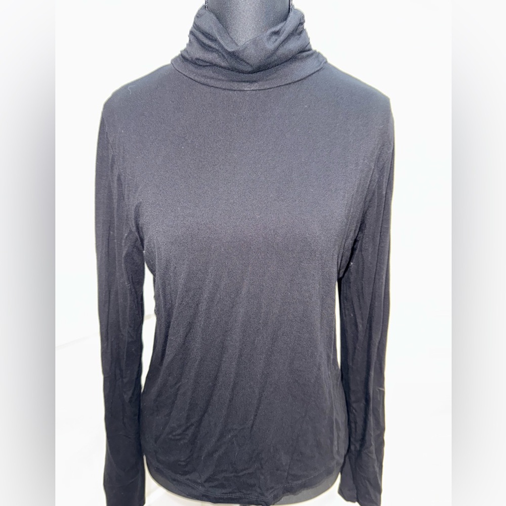 Susan Bristol soft black turtleneck